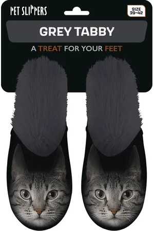 PLENTY Pantoffel Grijze Katten Ogen 39-42