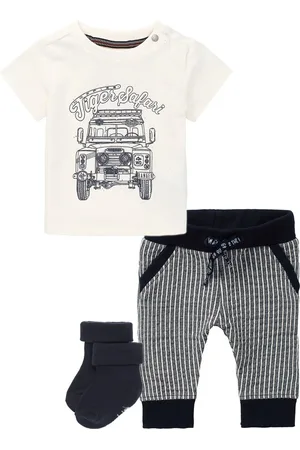 Noppies Kledingset - 3delig - Broek Thame gestreept - Shirt Hurghada - 1paar sokjes