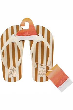 Your Wishes Slippers bold stripes Saga | Salted Stories29-30