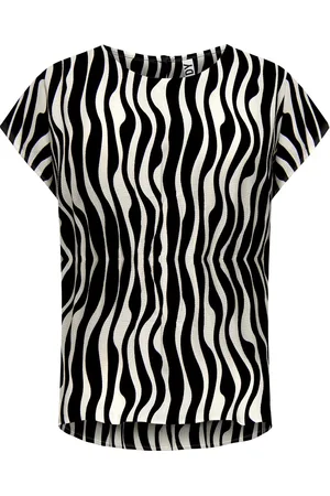 JDY PIPER S/S TOP WVN DIA - Dames - Blouses