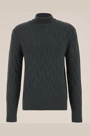 WE Fashion Heren kabeltrui