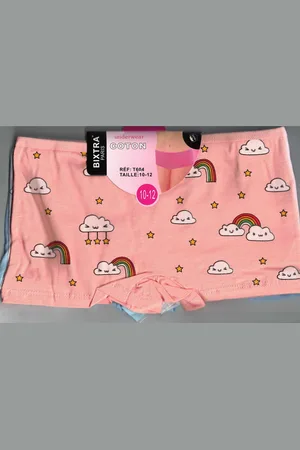 Merkloos Onderbroeken Meisjes - onderbroek - Boxershorts - slipjes - 6 Stuks