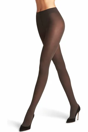 Falke Pure Matt dun fijn versterkt zacht zonder motief effen mat elegant comfortabel Half Ondoorzichtig 50 Denier Grijs Dames panty