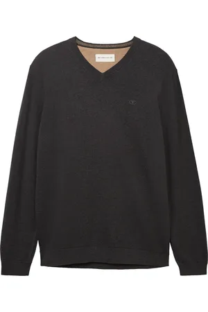 TOM TAILOR Basic v-neck knit Heren Trui