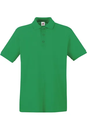 Fruit Of The Loom Premium Polo Shirt Kelly Green S