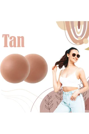 Merkloos Siliconen Nipple Covers – 4 Kleuren - 8 cm doorsnee - Zelfklevende tepelbedekkers - 2 Stuks – Matt Siliconen