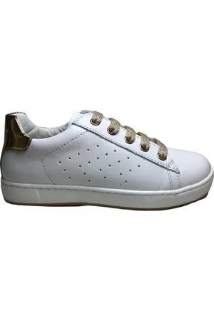 Naturino Mt 28 Veter/rits effen lederen sneakers Hasselt