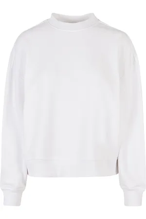 Build Your Brand Ladies Oversized Crewneck Sweatshirt BY212 - - L