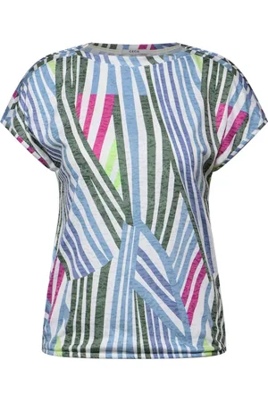 CECIL TOS Multicolor Print Burnout t-shirt Dames T-shirt -