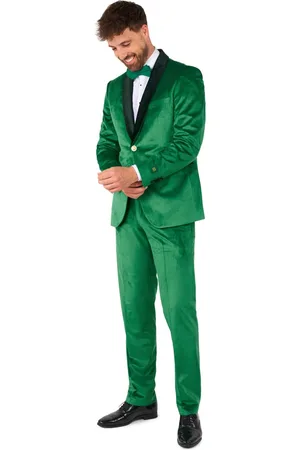 OppoSuits Velvet Verdant - Heren Tuxedo Smoking met Vlinderdas - Chique -