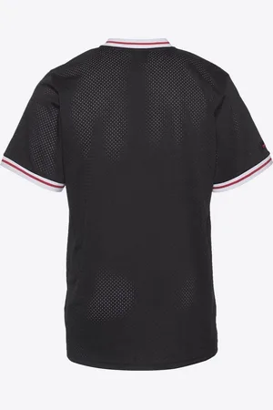 FUBU Varsity Mesh Tee black/red/white