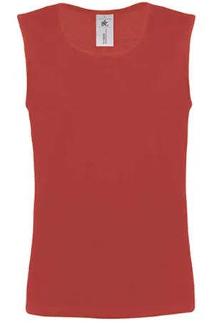 B and C Tank Top Heren L Mouwloos 100% Katoen