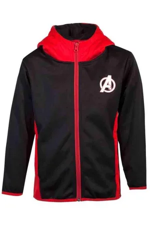 Marvel The Avengers Vest Met Capuchon Kinderen -Kids 98- Kids Teq Zwart