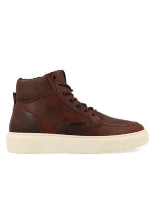 Bullboxer Halfhoge veterschoen | | Cognac | Leer | maat 42