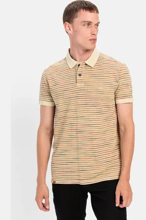 Camel Active Jersey poloshirt met multikleurige strepen