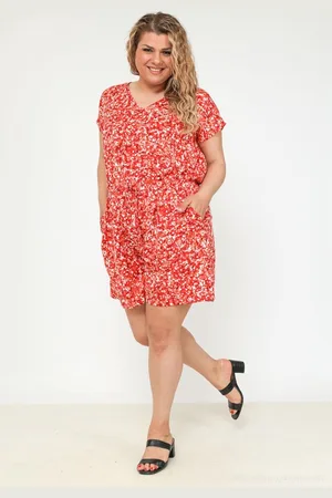 Merkloos EXCLUSIEVE SPEELSE PLAYSUIT VOOR CURVY LADIES MET EEN MAATJE MEER – – T5