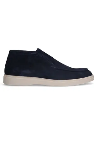 Manfield Heren - Navy suède boots