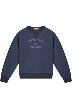 Like Flo Meisjes sweater - Demi - Indigo blauw melee