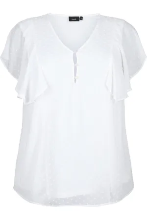 Zizzi MHAJAR, S/S, BLOUSE Dames Blouse - White