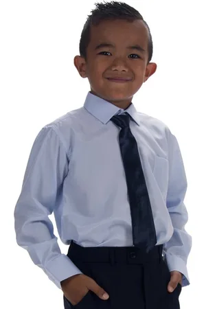 S.Y.W Kinderoverhemd lange mouw