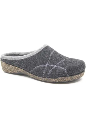 Fischer 205601 205, Antraciet kleurige dames sloffen