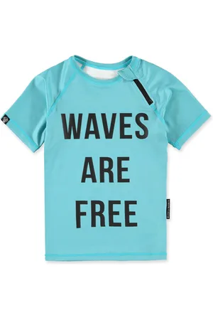 Beach & Bandits UV-zwemshirt voor kinderen - UPF50+ - Korte mouw - Waves - - maat 116-122cm