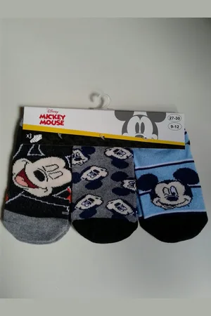 Mickey Mouse Enkelsokken - 3 paar - jongens - maat 27/30
