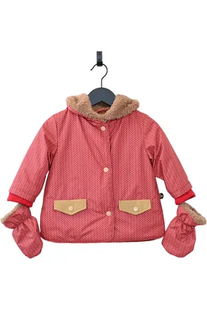 Ducksday Winterjas voor baby - waterdicht - afneembare wantjes - peuter - unisex - Wick - maat 80 - VALT GROOT - NEEM EEN MAAT KLEINER