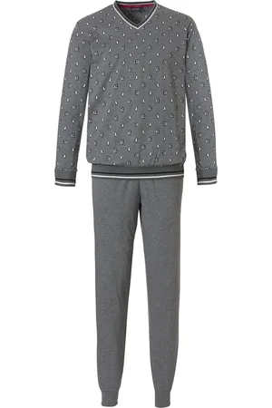 Pastunette Pinguin Jongens Pyjamaset - dark grey