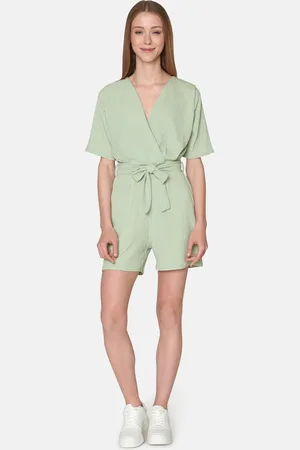SisterS point Egina-pl.a Dames Jumpsuit - Sea Green