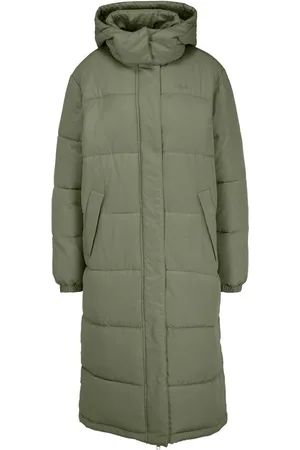 Fila Damen Wattierte Jacke Braunfels Long Puffer Jacket Oil Green-S