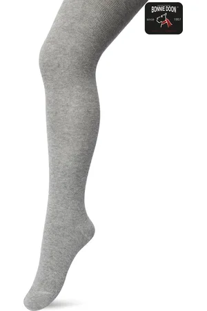 Bonnie Doon Biologisch Katoenen Maillot Meisjes Grijs maat 92/98 - Kinder Maillot - OEKO-TEX gecertificeerd - Bio Cotton Tights - Duurzaam Huidvriendelijk Bio Katoen - Fijne pasvorm - Gladde Naden - Gemeleerd - - BP053900.112