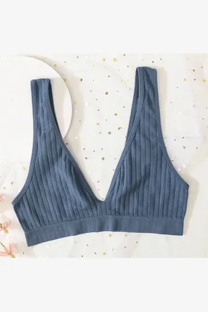 Merkloos SOFT RIBBED BRALETTE SET