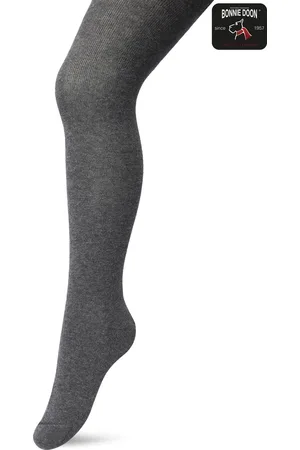 Bonnie Doon Biologisch Katoenen Maillot Meisjes Donker Grijs maat 140/146 - Kinder Maillot - OEKO-TEX gecertificeerd - Bio Cotton Tights - Duurzaam Huidvriendelijk Bio Katoen - Fijne pasvorm - Gladde Naden - - BP053900.202