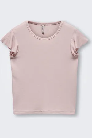 ONLY KMGBELIA RUFFLE S/L TOP JRS Meisjes Top