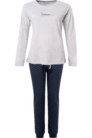 by Louise Essential Dames Pyjama Set Lang Katoen