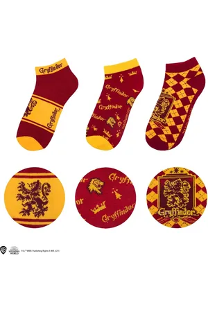 Cinereplicas Harry Potter - Gryffindor Enkelsokken - Set van 3 - /Geel
