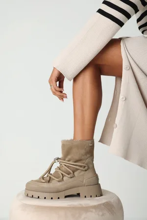 Mexx Enkellaars Pisana Kyoto Donker Beige Dames