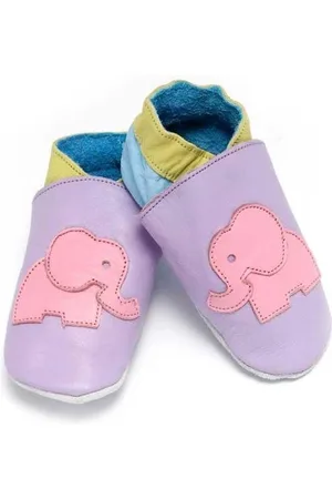 Baby Dutch Babyslofjes - roze olifant - lila