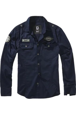 Brandit Heren - Mannen - Dikke kwaliteit - Casual - Streetwear - Menswear - Modern - Luis - Vintage - Shirt - Blouse - Overhemd CGN