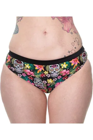 Banned Retro Rare hearts Bikinibroekje - Skull - XS