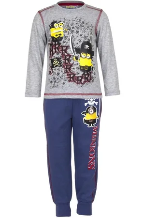 Minions Joggingpak / kledingset - 2-delig - Piraat - grijs/