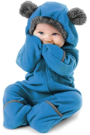 Merkloos Cuddle Club Fleece Babypakje, Bodysuit voor Pasgeborenen tot 4 Jaar – Kinderpyjama, Baby Winterjas, Buitenkleding Baby, Peuterkleertjes