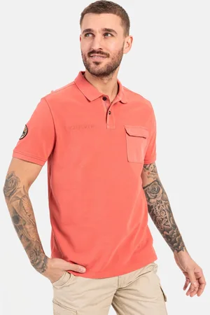 Camel Active Piqué poloshirt van gecertificeerd organic cotton