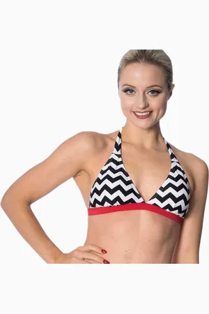Banned Retro BLACK COFFEE Bikinitop - XS - /Wit