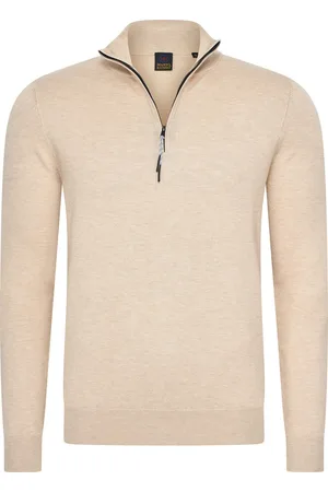 Mario Russo Half Zip Sweater - Trui Heren - Sweater Heren - Coltrui Heren - L
