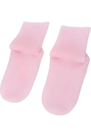 Merkloos Vochtinbrengende sokken, vochtgelsokken, zachte vochtinbrengende voetsokken voor dames en heren, gelsokken voor het hydrateren van droge voeten, katoenen gel teen hydraterende spa silicone