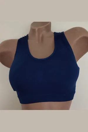 Merkloos Beugelloze bh top met racerback S/M