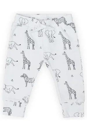 Jollein Unisex Broek - Safari black white