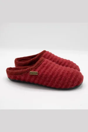 Haflinger Everest Raupe Pantoffels - Kleur Paprika